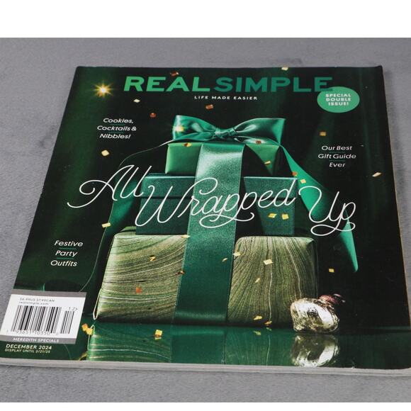 Real Simple Magazine December 2024 All Wrapped Up Holiday Gift Guide Festive - Picture 1 of 7